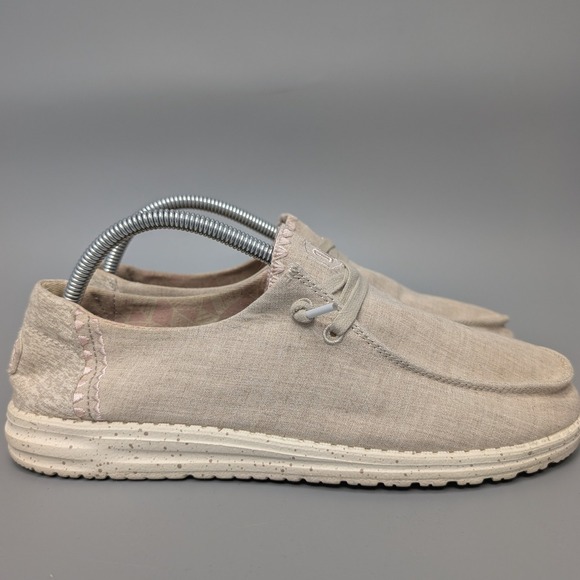 Hey Dude Wendy Dusty Inca Tan Pink Slip On Loafers Shoes Womens 10 121410597 - Picture 4 of 13